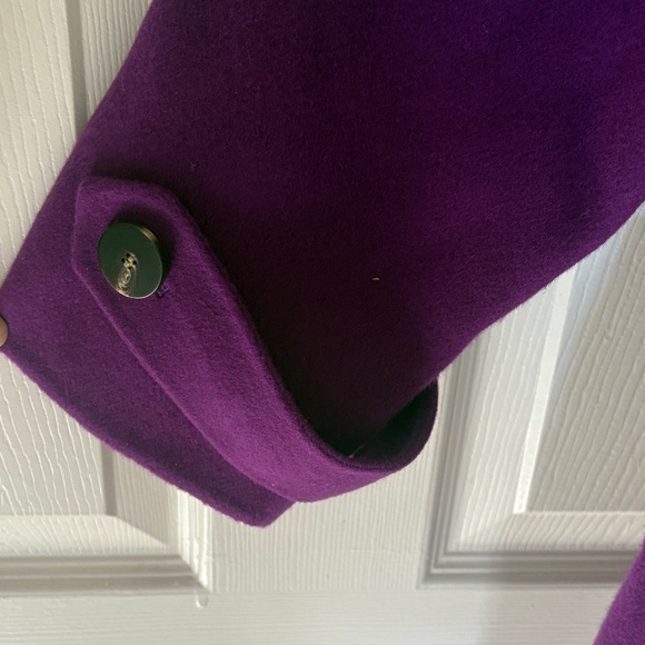 Sezane Rich Purple Trench Coat - Picture 12 of 12